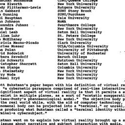 Minutes, 1991-11-21. Cinema...