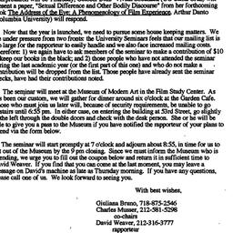 Announcements, 1991-10-06. ...