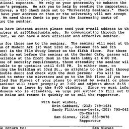 Announcements, 1996-11-23. ...