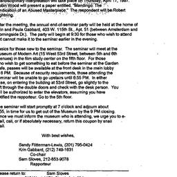 Announcements, 1997-03-13. ...