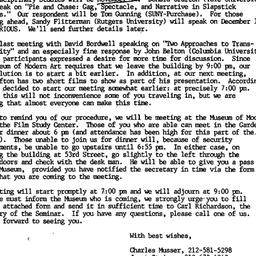 Announcements, 1985-11-01. ...
