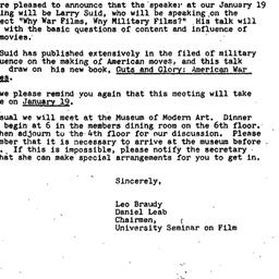 Announcements, 1977-12-21. ...