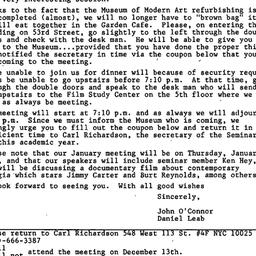 Announcements, 1984-11-20. ...