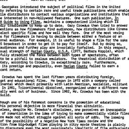 Minutes, 1985-04-11. Cinema...