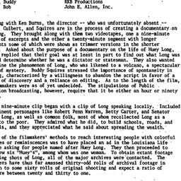 Minutes, 1984-12-13. Cinema...
