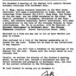 Announcements, 1983-11-03. ...