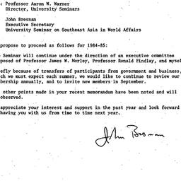Announcements, 1984-04-12. ...