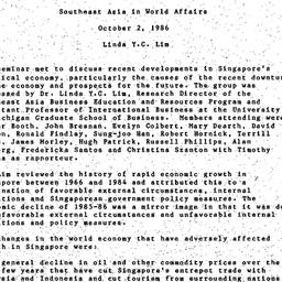 Minutes, 1986-10-02. Southe...