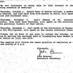 Correspondence, Southeast A...