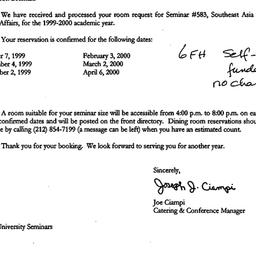 Correspondence, 2000-06-28....
