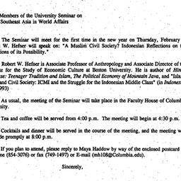 Announcements, 1996-01-11. ...