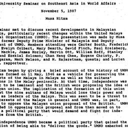 Minutes, 1987-11-05. Southe...