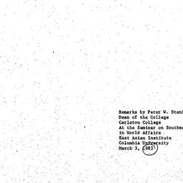 Speaker's paper, 1983-0...