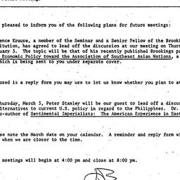 Announcements, 1982-12-21. ...