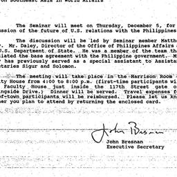 Announcements, 1991-11-14. ...