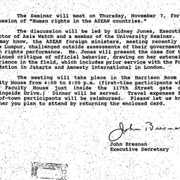 Announcements, 1991-10-10. ...