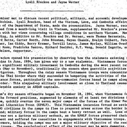 Minutes, 1985-02-07. Southe...