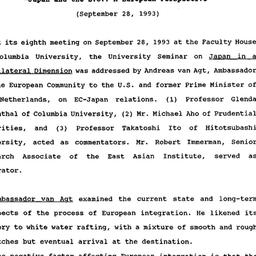 Minutes, 1993-09-28. Japan&...