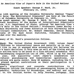 Minutes, 1995-02-21. Japan&...