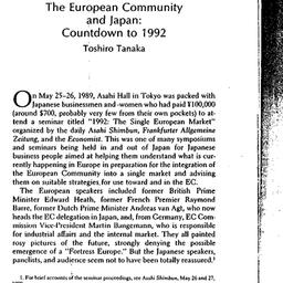 Speaker's paper, 1992-0...