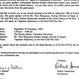 Correspondence, 1993-06-30....