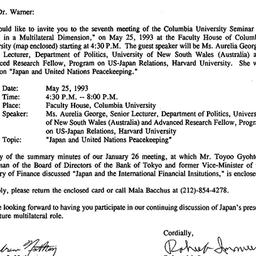 Correspondence, 1993-04-16....