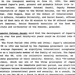 Speaker's paper, 1992-0...