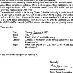 Announcements, 1997-02-04. ...