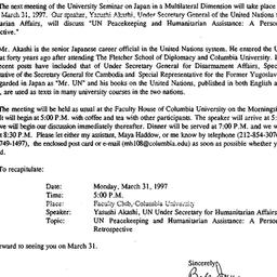 Announcements, 1997-03-31. ...