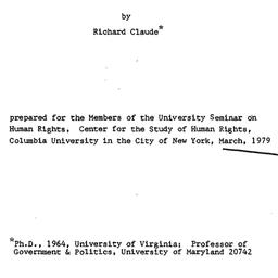 Speaker's paper, 1979-0...