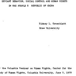 Speaker's paper, 1979-0...