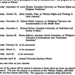 Announcements, 1990-09-04. ...