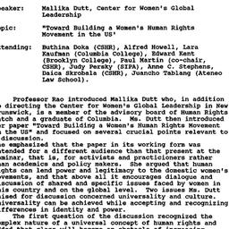 Minutes, 1994-05-09. Human ...