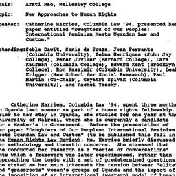 Minutes, 1993-10-18. Human ...