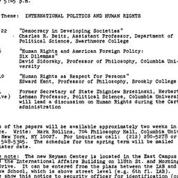 Schedules, Human Rights, se...