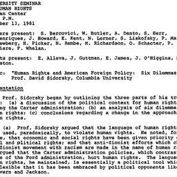Minutes, 1981-10-26. Human ...