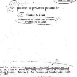 Speaker's paper, 1982-0...
