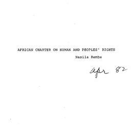 Speaker's paper, 1982-0...