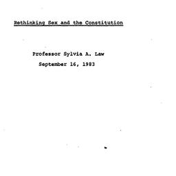 Speaker's paper, 1983-1...