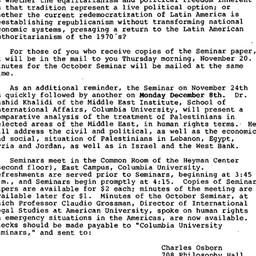 Announcements, 1986-11-17. ...