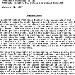 Minutes, 1987-03-24. Human ...