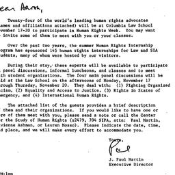 Correspondence, 1986-10-31....