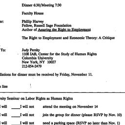 Announcements, 1994-10-17. ...