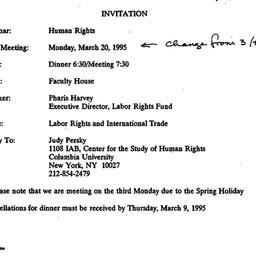 Announcements, 1995-02-17. ...
