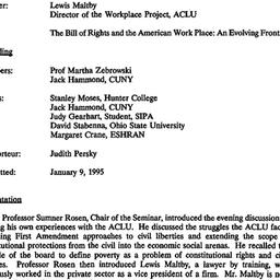 Minutes, 1994-12-12. Human ...