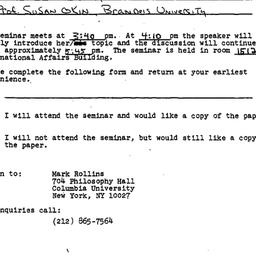 Announcements, 1981-04-21. ...