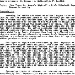 Minutes, 1981-03-17. Human ...