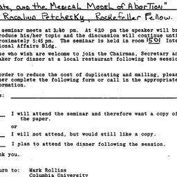 Announcements, 1981-01-20. ...