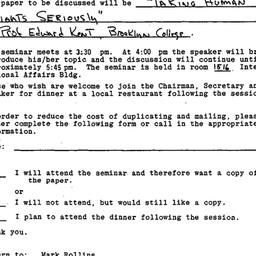 Announcements, 1980-12-10. ...