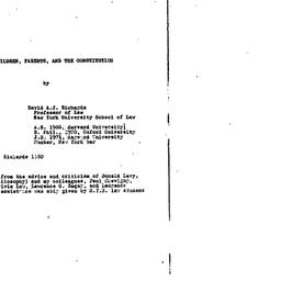 Speaker's paper, 1980-1...